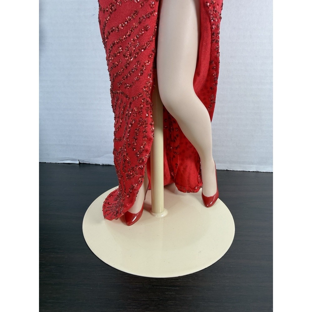 Franklin Heirloom Marilyn Monroe 19"Gentleman Prefer Blondes Figurine w/Stand - Picture 8 of 17